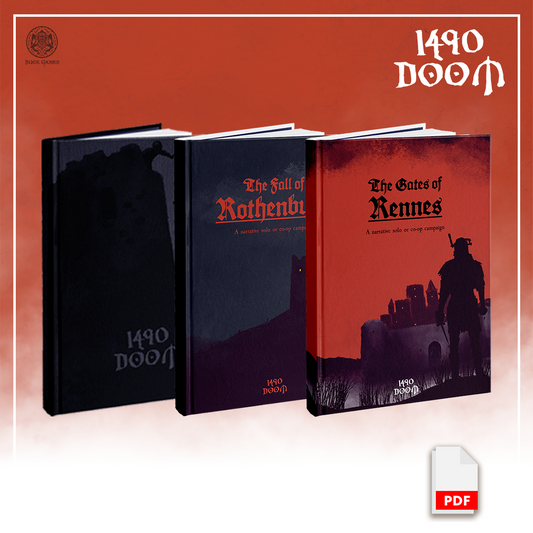 1490 DOOM Core Rules + Solo/Co-op Adventures Bundle (Digital PDF)