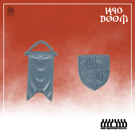 1490 Doom Decorative Banners and Shields - STLs