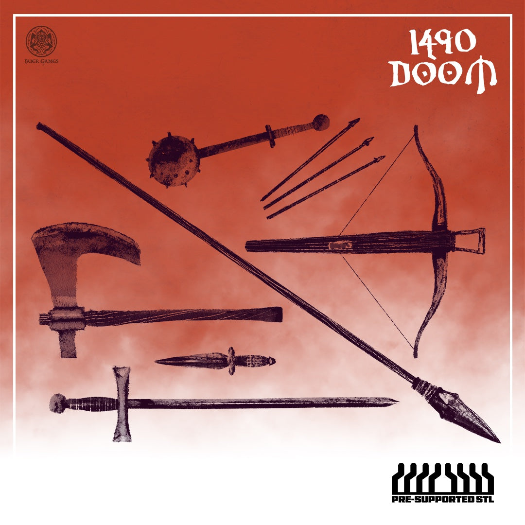 1490 Doom Conversion Kit (Weapons & Heads) - STLs