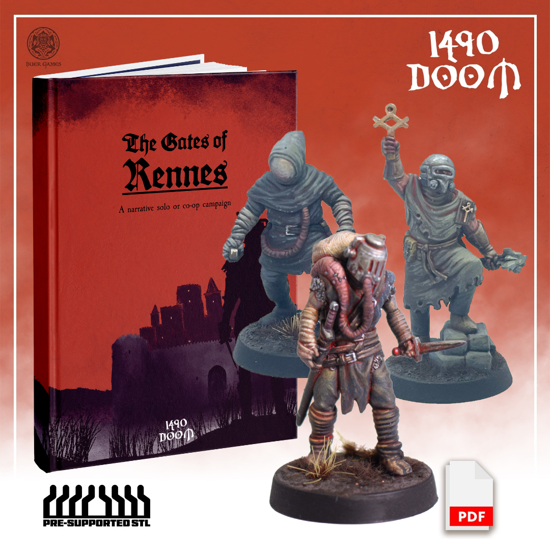 The Gates of Rennes - Book & Legendary Characters Bundle (PDF & STLs)