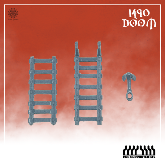 1490 Doom Climbing Gear - Ladders and Grappling Hooks - STLs