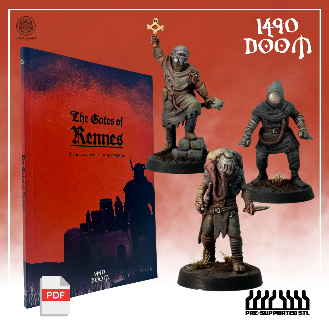 The Gates of Rennes - Book & Legendary Characters Bundle (PDF & STLs)